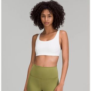 Unworn Lululemon White Wunder Sport Bra - Size 6